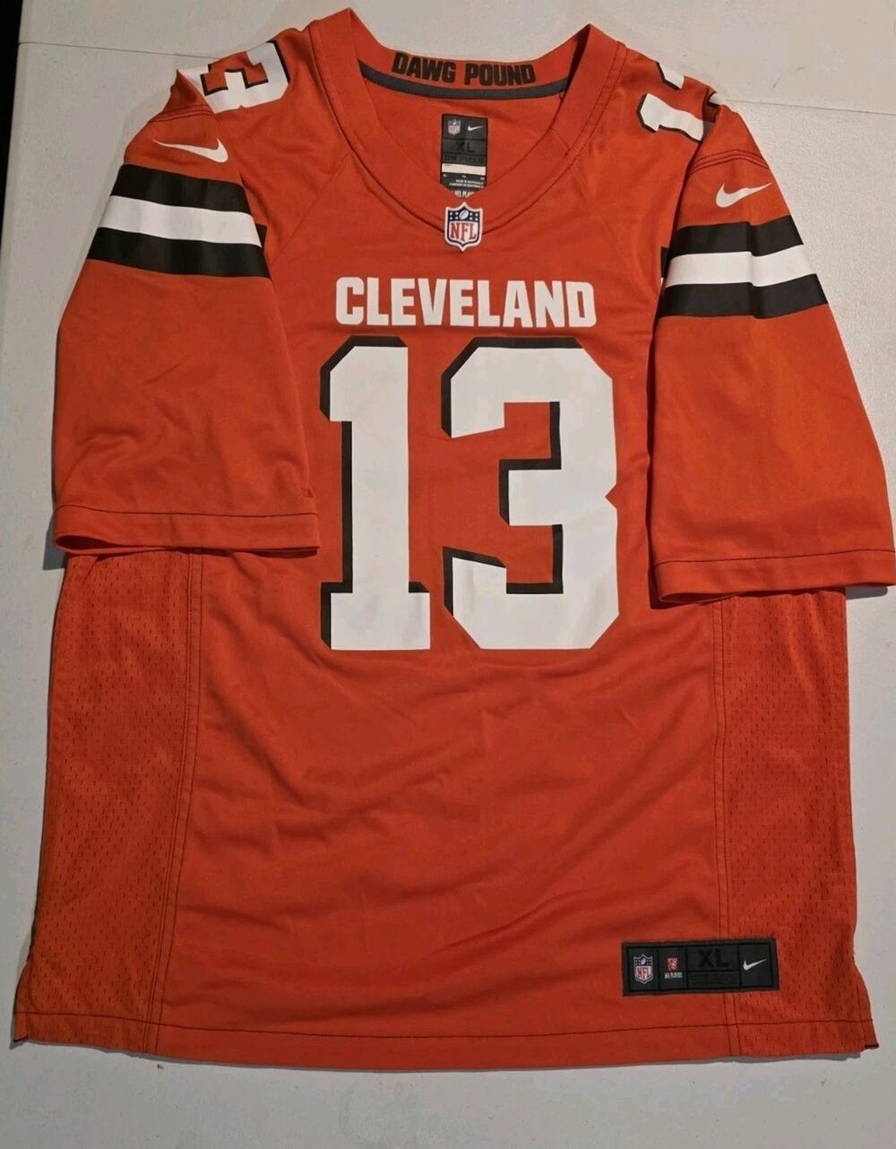 New Nike Cleveland Browns #13 Odell Beckham Jr. XL Jersey NFL Orange Dawg Pound
